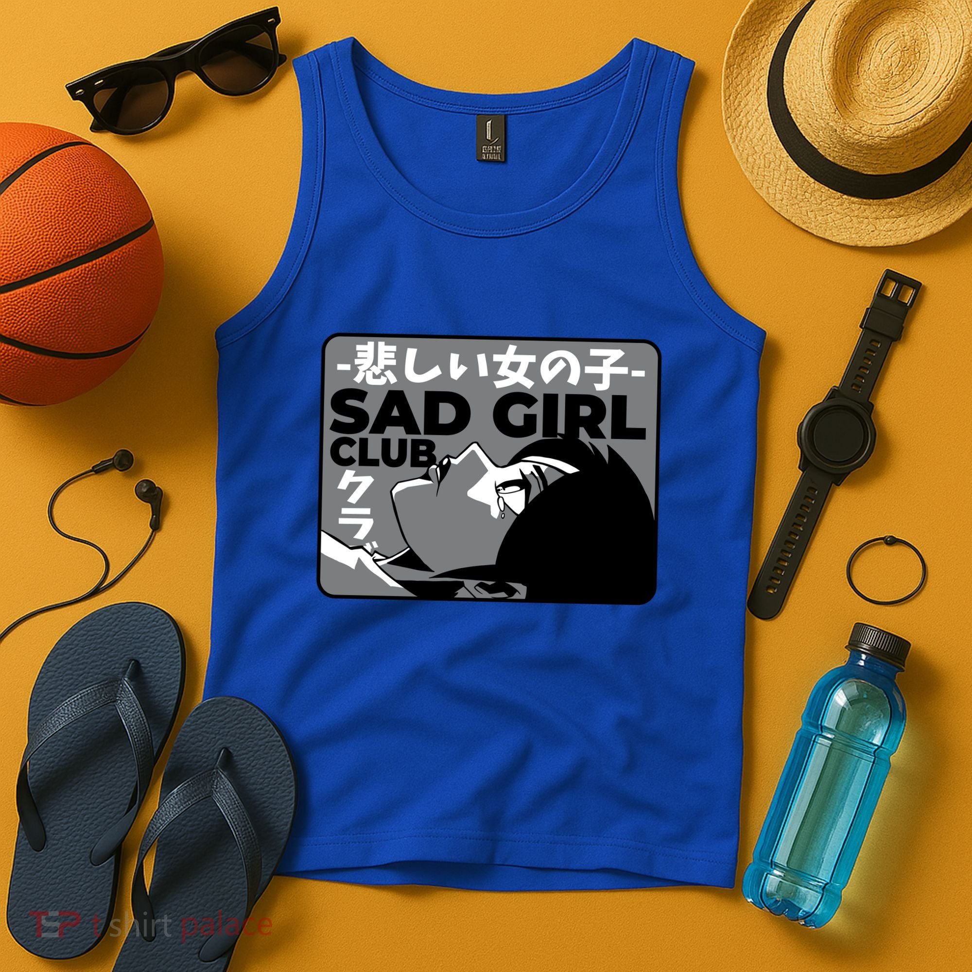 Sad Girl Club Anime Tank Top