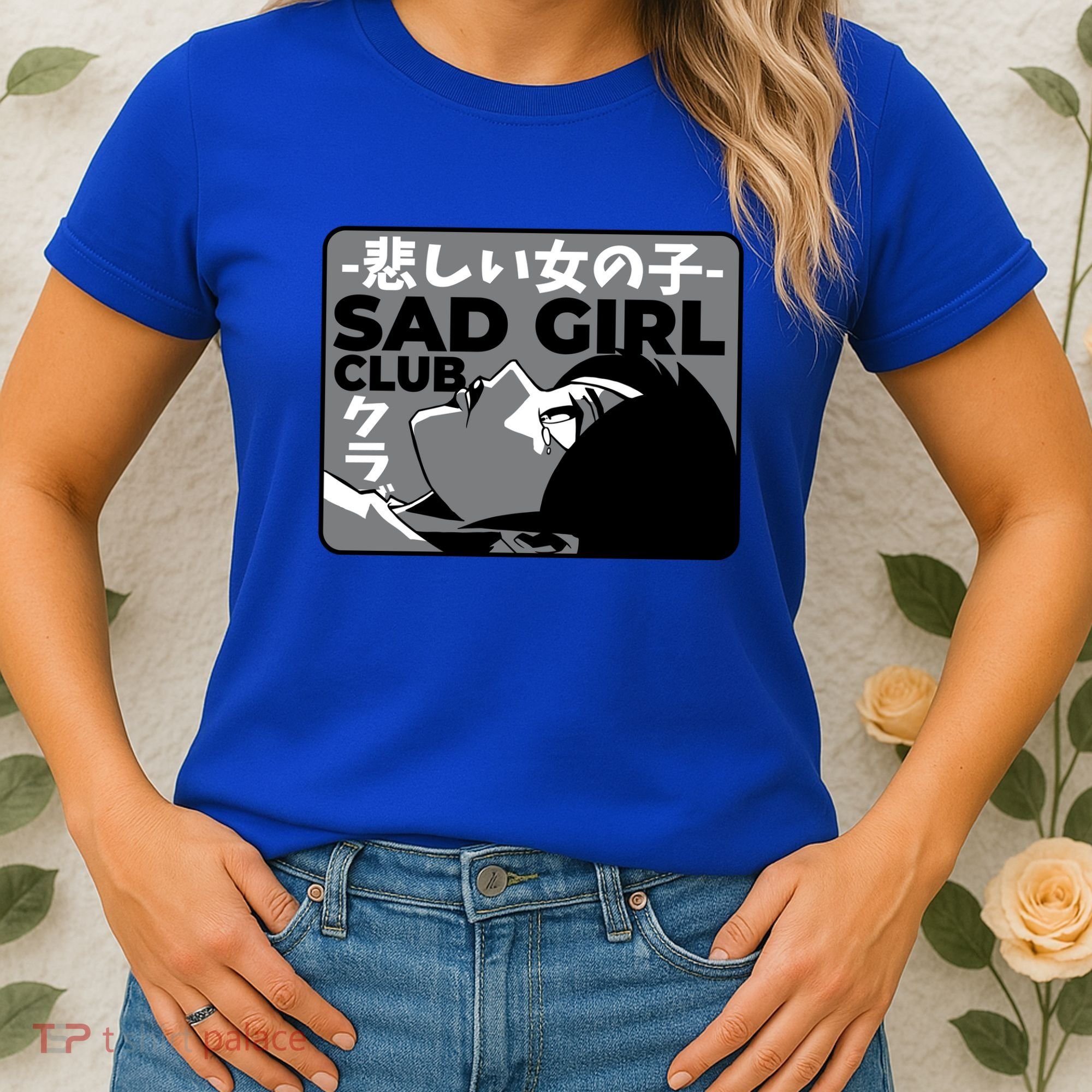 Sad Girl Club Anime Women's T-Shirt