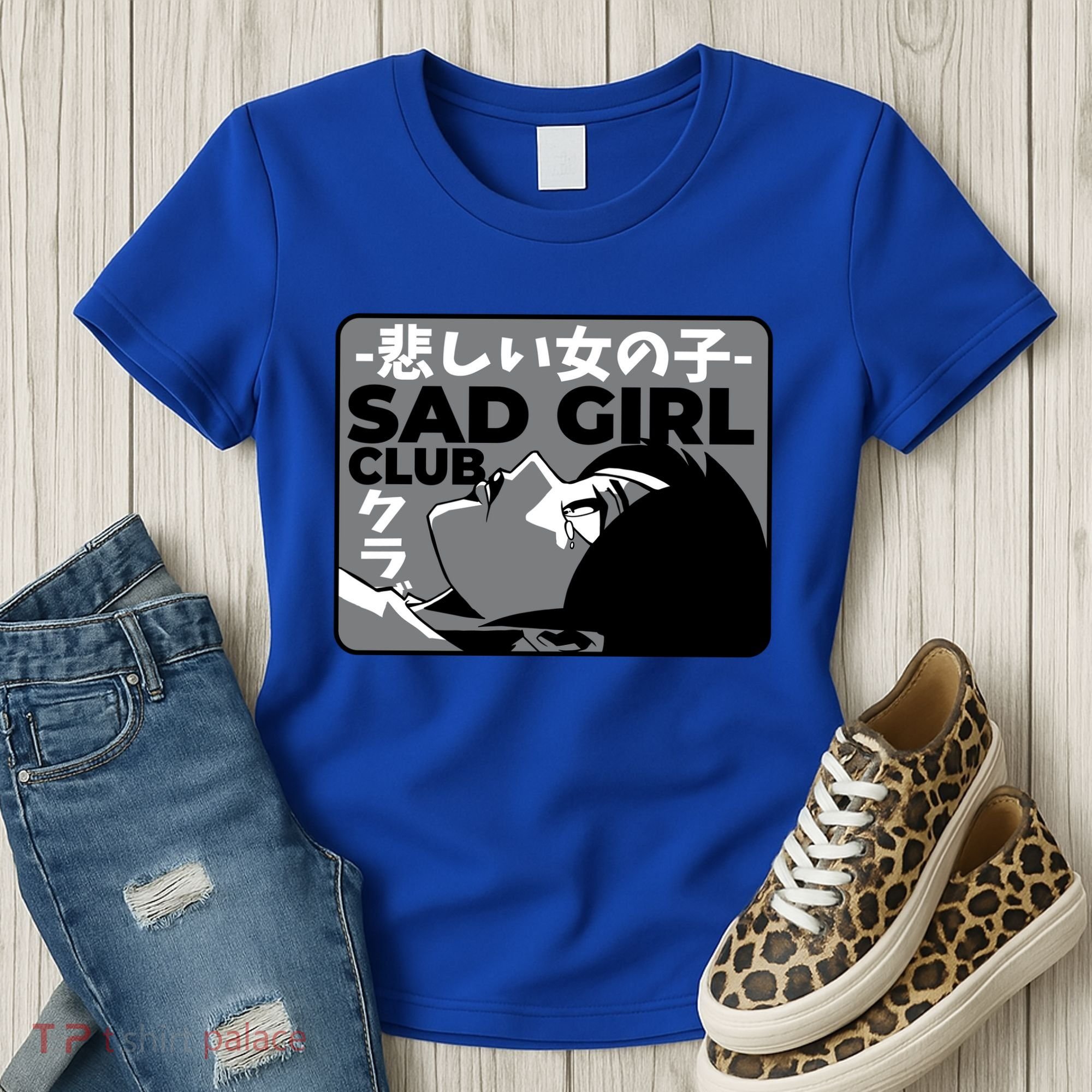 Sad Girl Club Anime Women's T-Shirt