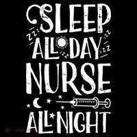 Sleep All Day Nurse All Night Women Nursing Nurses Coffee Mug thumb 5