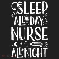 Sleep All Day Nurse All Night Women Nursing Nurses Beanie thumb 2