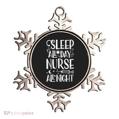 Sleep All Day Nurse All Night Women Nursing Nurses Ornament