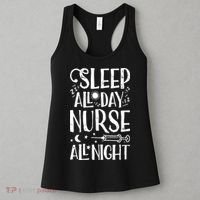 Sleep All Day Nurse All Night Women Nursing Nurses Women's Tank Top thumb 3