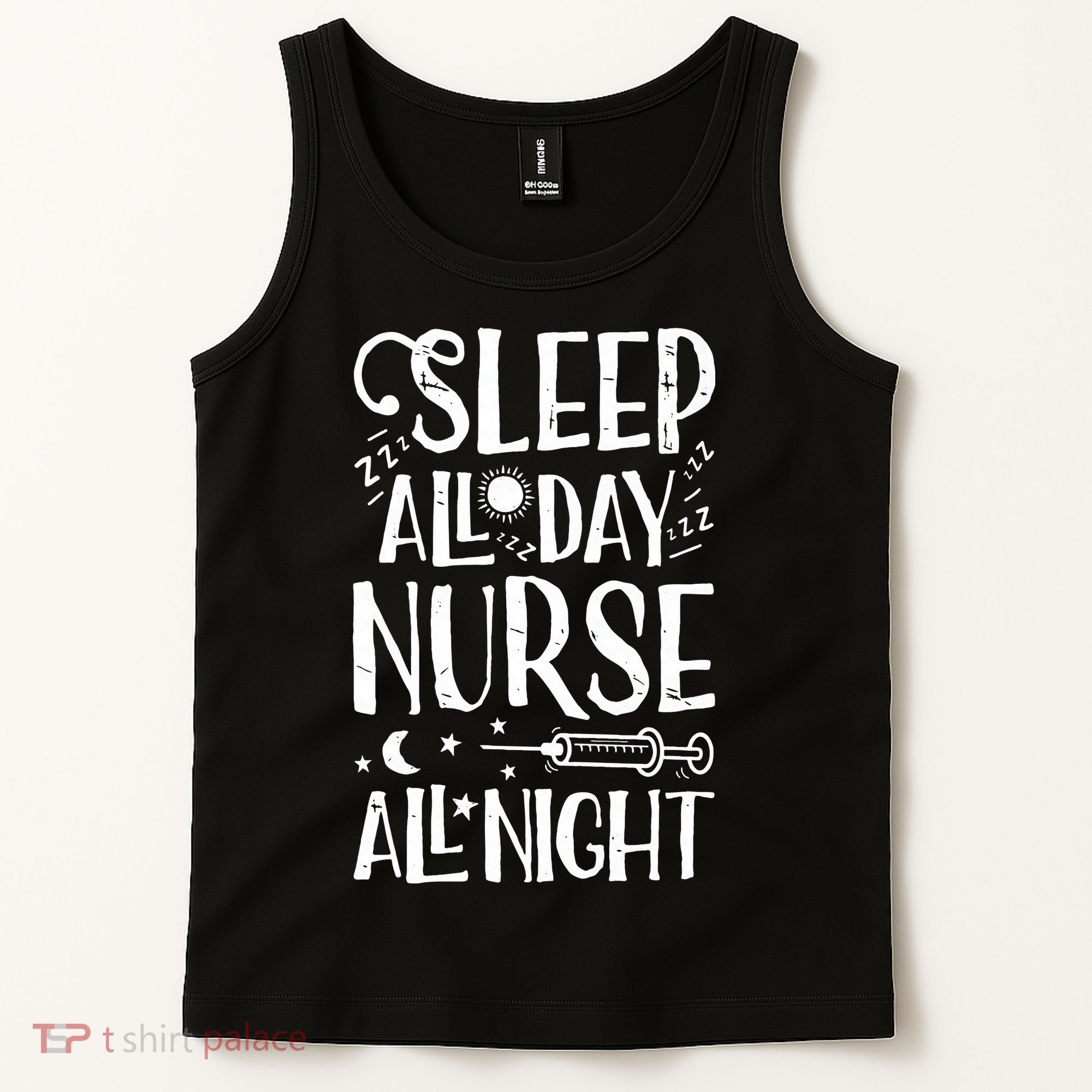 Sleep All Day Nurse All Night Women Nursing Nurses Tank Top