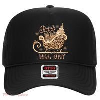 Sleigh All Day Leopard Christmas Tree Snowflake Holiday Xmas Cool Gift Hat thumb 0