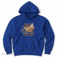 Sleigh All Day Leopard Christmas Tree Snowflake Holiday Xmas Cool Gift Hoodie thumb 0