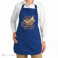 Sleigh All Day Leopard Christmas Tree Snowflake Holiday Xmas Cool Gift Apron thumb 2