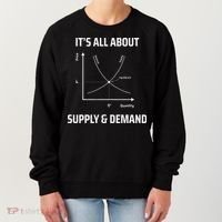 Supply And Demand Funny Economics Teacher & Economist Women's Sweatshirt thumb 0