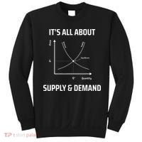 Supply And Demand Funny Economics Teacher & Economist Sweatshirt thumb 0
