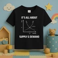 Supply And Demand Funny Economics Teacher & Economist Toddler T-Shirt thumb 3