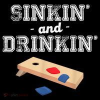 Sinkin' And Drinkin' Cornhole Playing Funny Mousepad thumb 1
