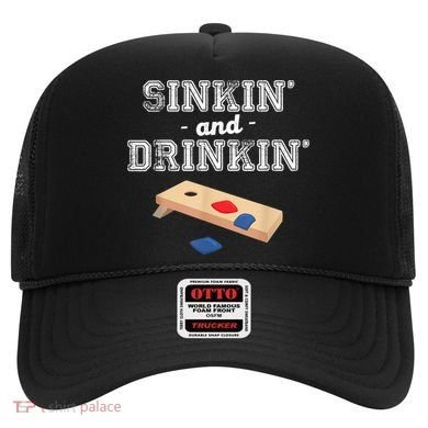 Sinkin' And Drinkin' Cornhole Playing Funny Hat
