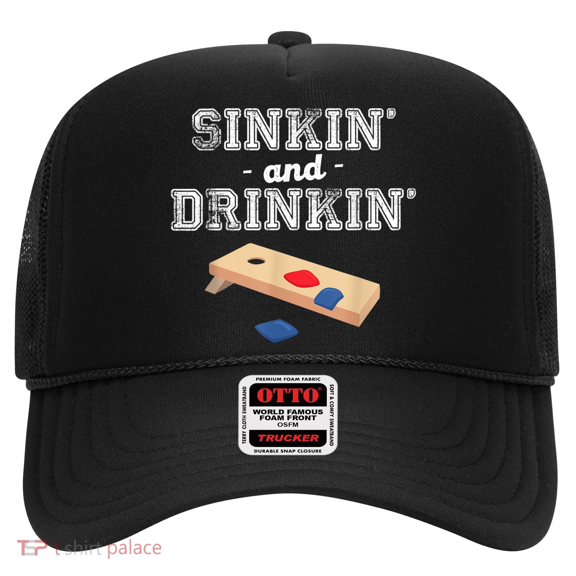 Sinkin' And Drinkin' Cornhole Playing Funny Hat