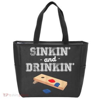 Sinkin' And Drinkin' Cornhole Playing Funny Bag