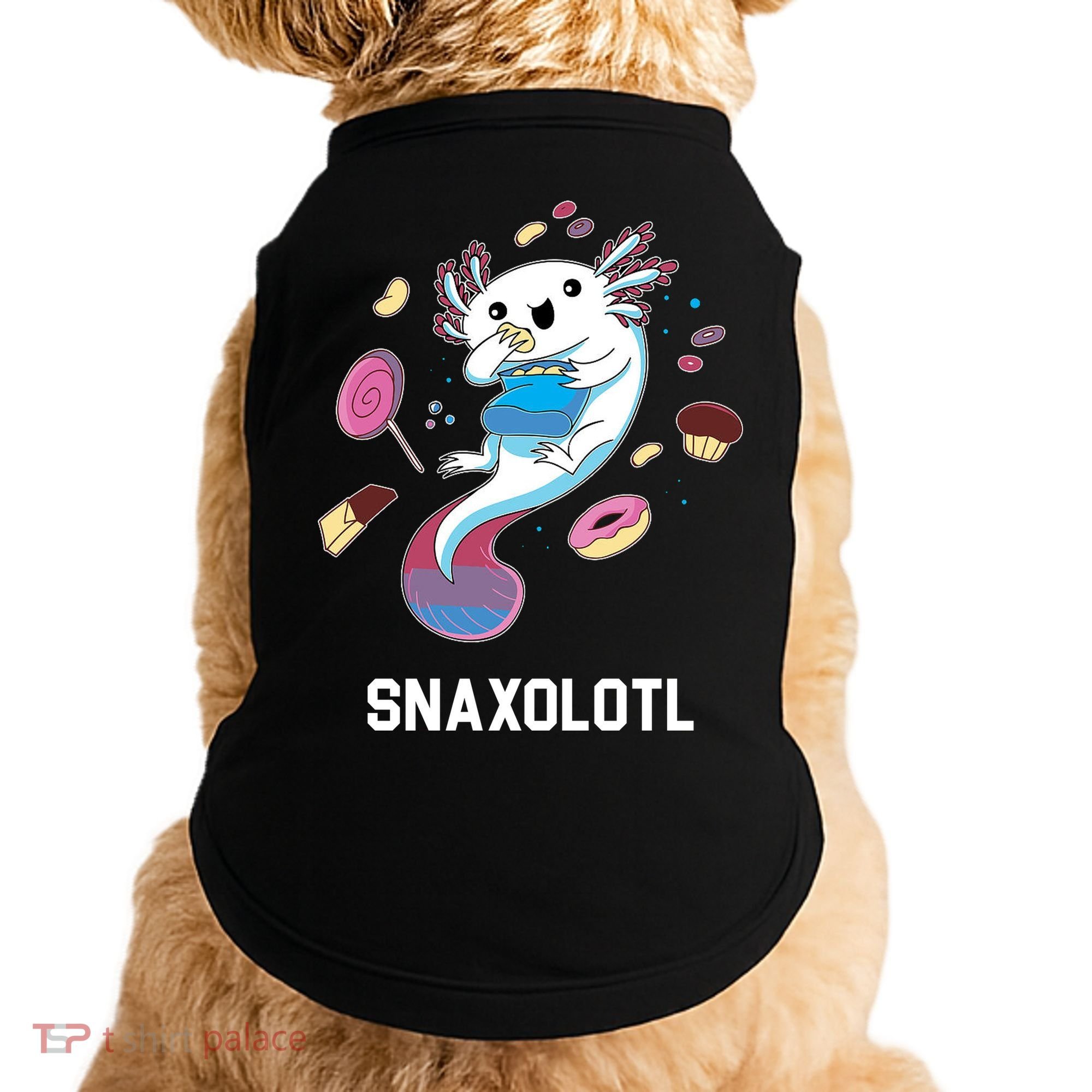 Snaxolotl Axolotl Donuts Cupcakes Candy Junk Food Doggie Tank