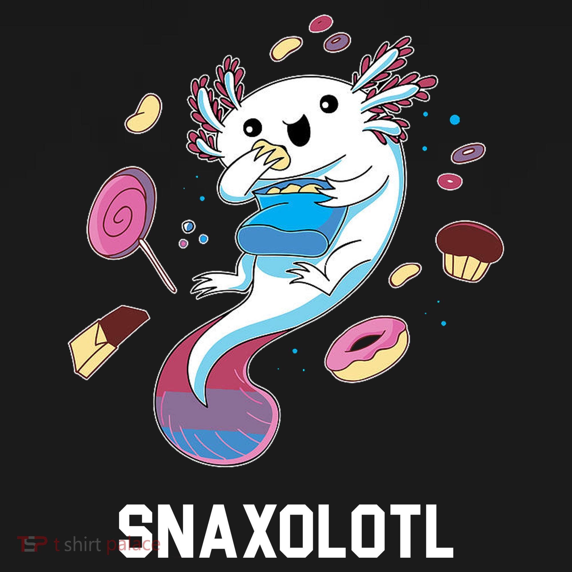 Snaxolotl Axolotl Donuts Cupcakes Candy Junk Food Doggie Tank