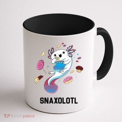 Snaxolotl Axolotl Donuts Cupcakes Candy Junk Food Coffee Mug back