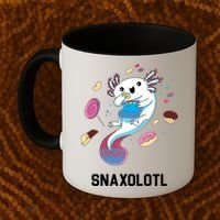 Snaxolotl Axolotl Donuts Cupcakes Candy Junk Food Coffee Mug thumb 2