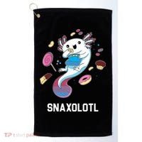Snaxolotl Axolotl Donuts Cupcakes Candy Junk Food Golf Towel thumb 0