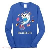 Snaxolotl Axolotl Donuts Cupcakes Candy Junk Food Long Sleeve Shirt thumb 0