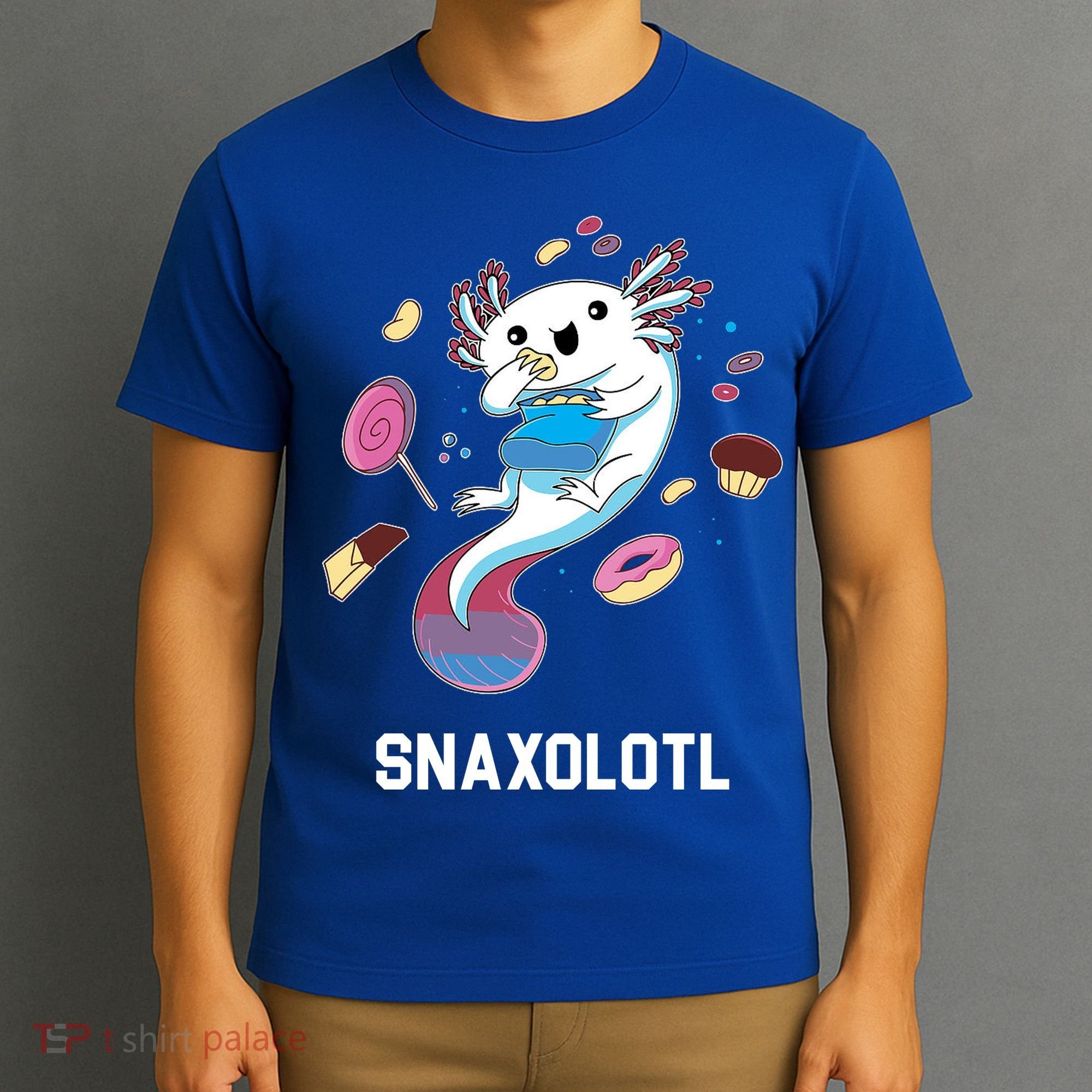 Snaxolotl Axolotl Donuts Cupcakes Candy Junk Food T-Shirt