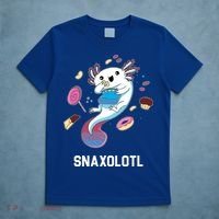 Snaxolotl Axolotl Donuts Cupcakes Candy Junk Food T-Shirt thumb 5