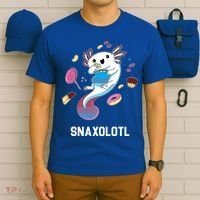 Snaxolotl Axolotl Donuts Cupcakes Candy Junk Food T-Shirt thumb 6