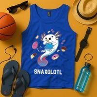 Snaxolotl Axolotl Donuts Cupcakes Candy Junk Food Tank Top thumb 4