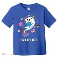 Snaxolotl Axolotl Donuts Cupcakes Candy Junk Food Toddler T-Shirt thumb 0