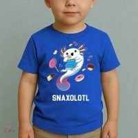 Snaxolotl Axolotl Donuts Cupcakes Candy Junk Food Toddler T-Shirt thumb 2