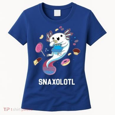 Snaxolotl Axolotl Donuts Cupcakes Candy Junk Food Women's T-Shirt