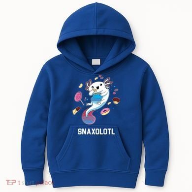 Snaxolotl Axolotl Donuts Cupcakes Candy Junk Food Kids Hoodie