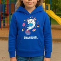 Snaxolotl Axolotl Donuts Cupcakes Candy Junk Food Kids Hoodie thumb 3