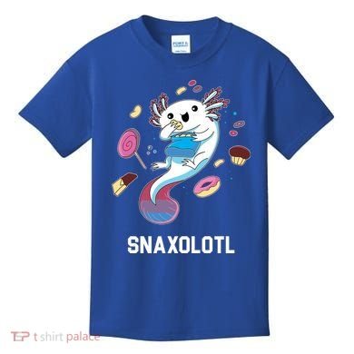 Snaxolotl Axolotl Donuts Cupcakes Candy Junk Food Kids T-Shirt