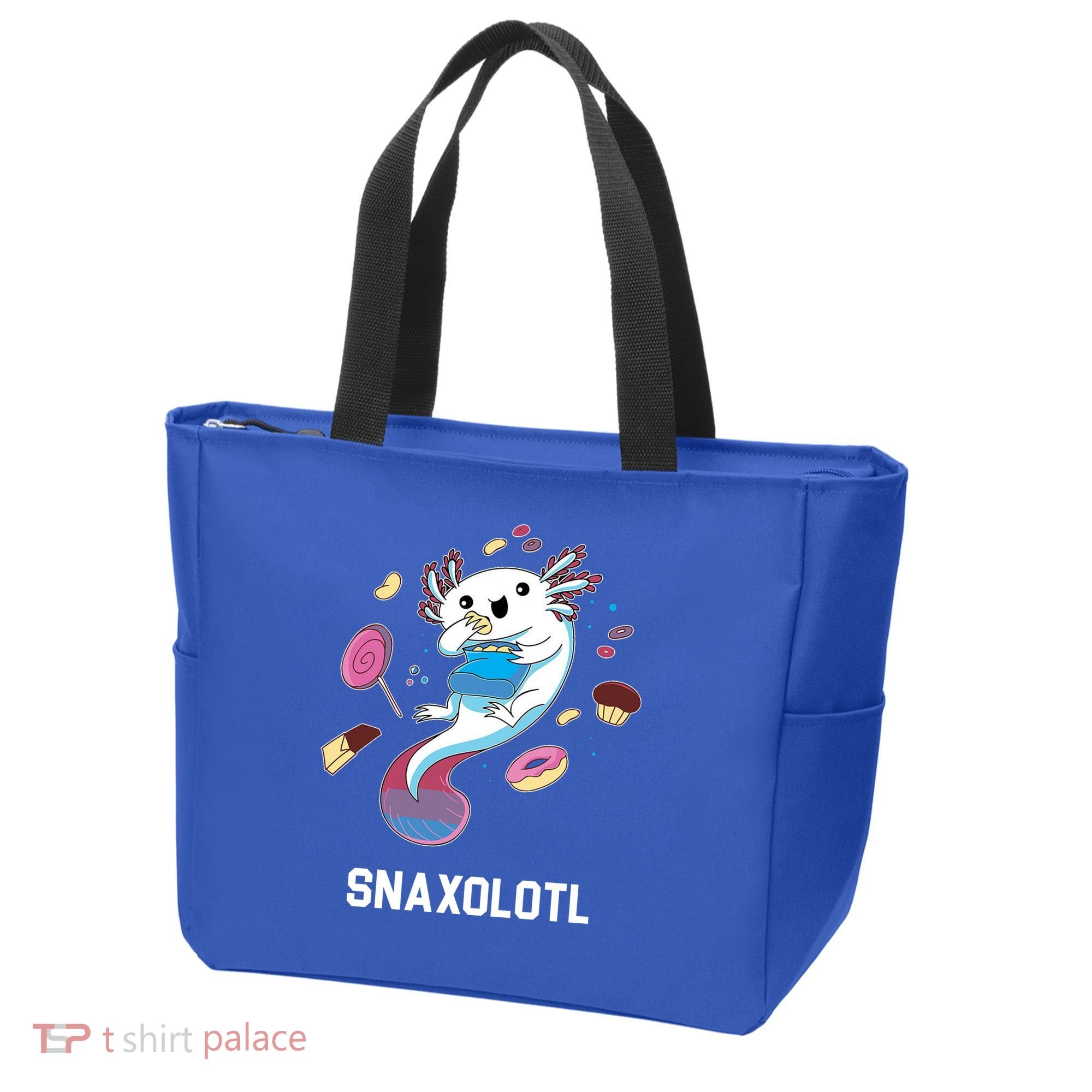 Snaxolotl Axolotl Donuts Cupcakes Candy Junk Food Tote Bag