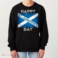 St Andrews Day Scotland Flag Scottish Happy Tartan Army Meaningful Gift Women's Sweatshirt thumb 0
