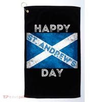St Andrews Day Scotland Flag Scottish Happy Tartan Army Meaningful Gift Golf Towel thumb 0