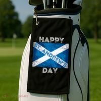 St Andrews Day Scotland Flag Scottish Happy Tartan Army Meaningful Gift Golf Towel thumb 2