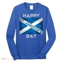 St Andrews Day Scotland Flag Scottish Happy Tartan Army Meaningful Gift Long Sleeve Shirt thumb 0