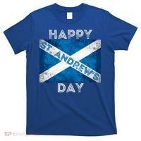 St Andrews Day Scotland Flag Scottish Happy Tartan Army Meaningful Gift T-Shirt thumb 0