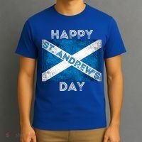 St Andrews Day Scotland Flag Scottish Happy Tartan Army Meaningful Gift T-Shirt thumb 3