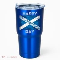 St Andrews Day Scotland Flag Scottish Happy Tartan Army Meaningful Gift Tumbler thumb 0