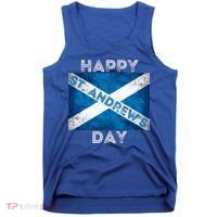 St Andrews Day Scotland Flag Scottish Happy Tartan Army Meaningful Gift Tank Top thumb 0