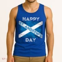 St Andrews Day Scotland Flag Scottish Happy Tartan Army Meaningful Gift Tank Top thumb 3