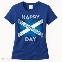 St Andrews Day Scotland Flag Scottish Happy Tartan Army Meaningful Gift Women's T-Shirt thumb 0
