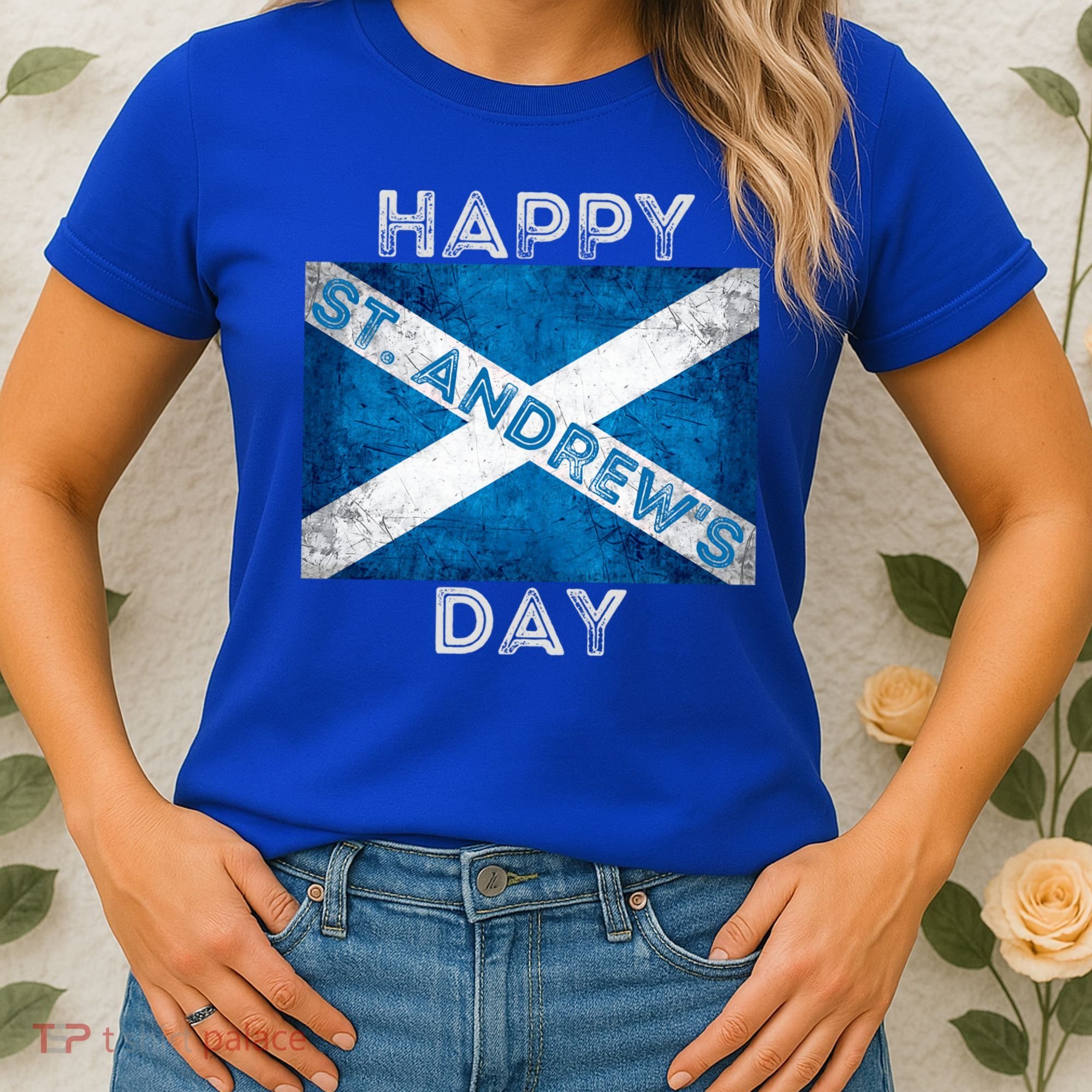 St Andrews Day Scotland Flag Scottish Happy Tartan Army Meaningful Gift Women's T-Shirt
