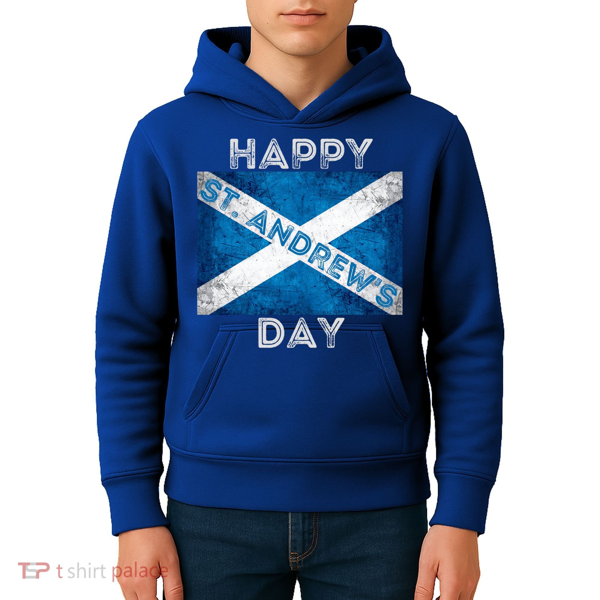 St Andrews Day Scotland Flag Scottish Happy Tartan Army Meaningful Gift Kids Hoodie