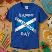 St Andrews Day Scotland Flag Scottish Happy Tartan Army Meaningful Gift Kids T-Shirt thumb 3