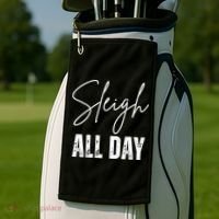 Sleigh All Day Christmas Holiday Golf Towel thumb 2