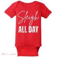 Sleigh All Day Christmas Holiday Baby Bodysuit thumb 0